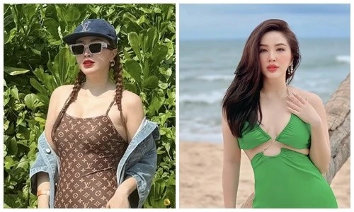 "Phú bà" Bảo Thy diện áo tắm khoe dáng gợi cảm