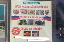 Menu món ăn khiến khách đang cho vào miệng bỗng nhiên cười sảng