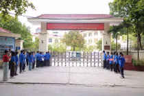 Một điểm thi trong kỳ thi vào lớp 10 tại thành phố Hà Nội. Ảnh nhandan.vn