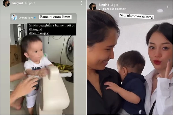 Linh Ngọc Đàm cùng bạn trai bất ngờ nhận “con nuôi”