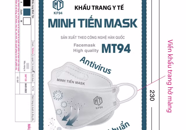 Sản phẩm do Công ty TNHH Minh Tiến Bắc Ninh sản xuất hậu kiểm không đạt.