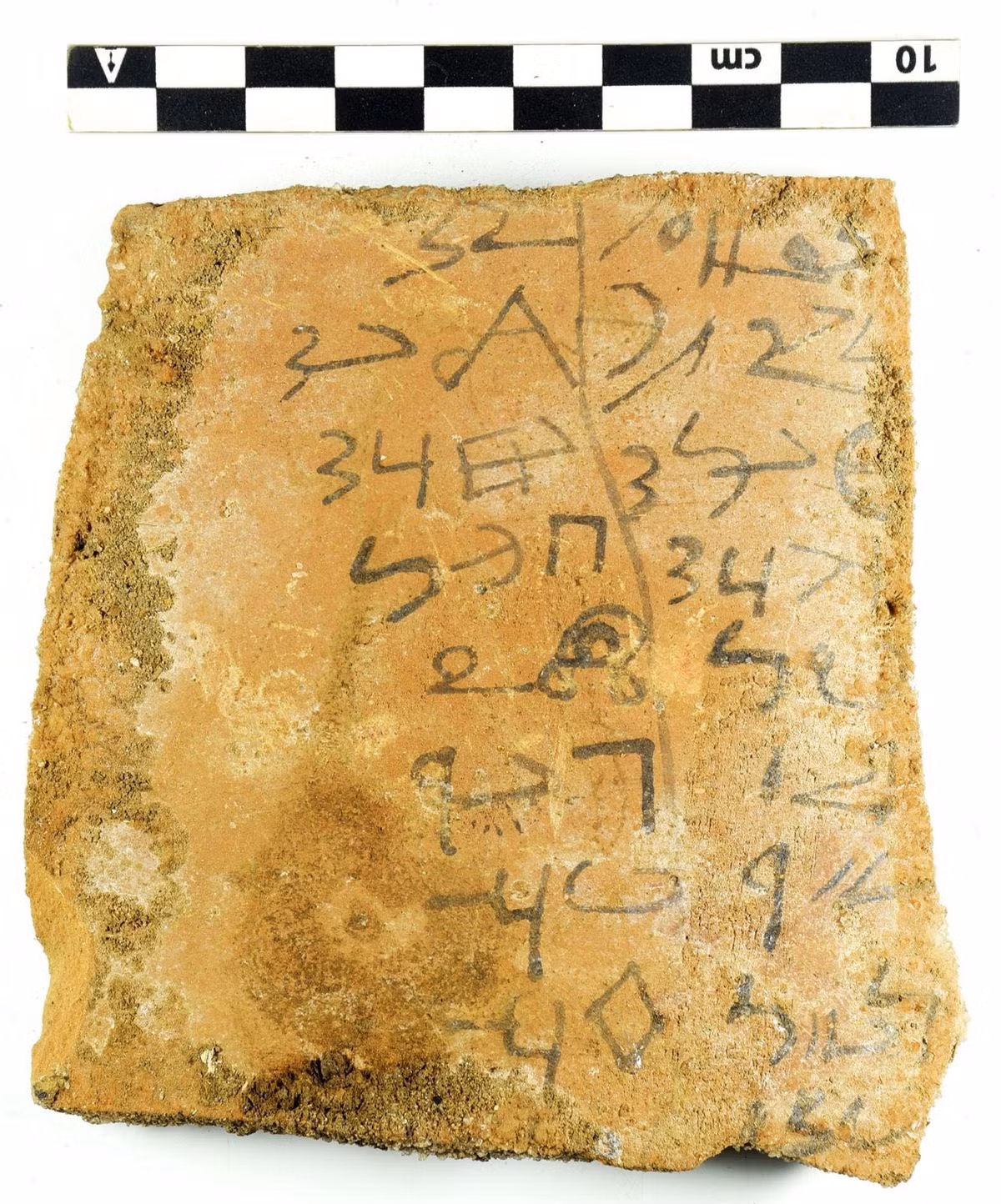 Một số ostraca có đề cập đến đời sống tôn giáo như thánh ca, lời cầu nguyện, các ghi chép liên quan đến hoạt động của đền thờ, chiêm tinh học và chủ đề cung hoàng đạo. Ảnh: Ministry of Tourism and Antiquities.