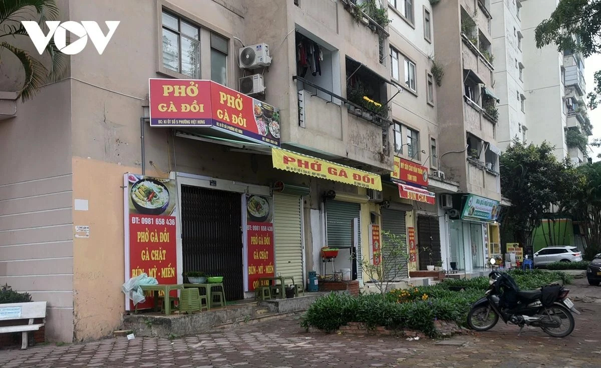Ki-ốt tại Khu đô thị Việt Hưng nhộn nhịp trở lại
