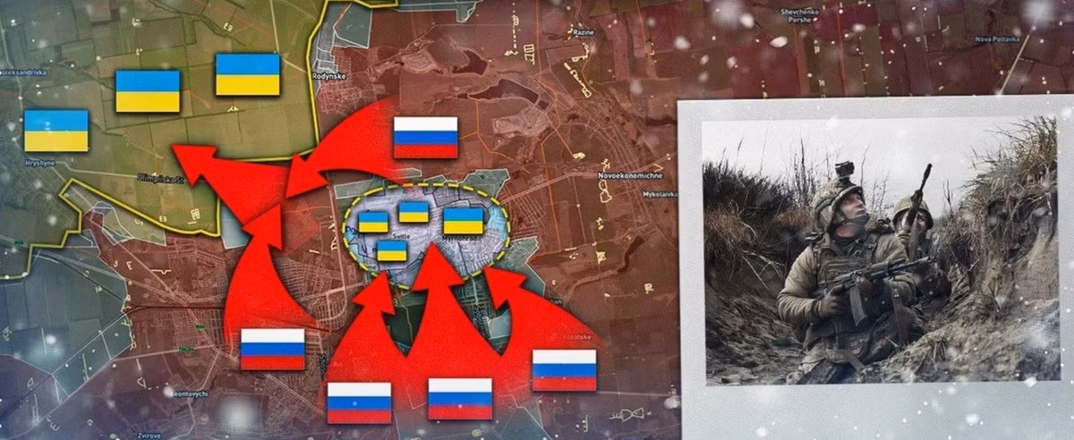 Theo thông tin mới nhất, hiện có khoảng chưa đến 900 trong số 5.000 quân phòng thủ Ukraine được triển khai đến khu vực đô thị Myrnohrad, hiện vẫn còn sống sót. Đây chắc chắn là một con số đáng kể, nhưng dù sao đi nữa, việc kiểm soát thành phố khỏi họ sẽ không mất nhiều thời gian, khi Cụm quân Trung tâm RFAF có thể sẽ tràn ngập Myrnohrad vào giữa tháng này. (nguồn ảnh Military Review, Ukrinform, Kyiv Post).