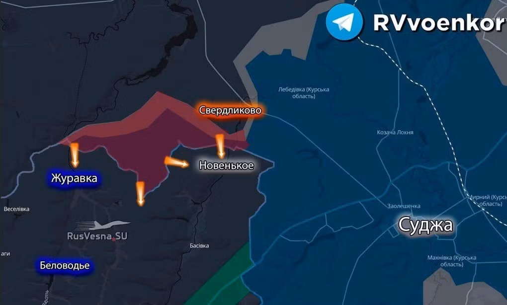 Sau khi quân đội Nga (RFAF) đánh bật quân đội Ukraine (AFU) khỏi khu vực biên giới Kursk, RFAF đang phát triển một cuộc tấn công vào tỉnh Sumy của Ukraine, giáp với khu vực Kursk mà Ukraine vừa kiểm soát. Mục đích là nhằm ngăn chặn những cuộc tấn công vượt biên giới liên tiếp và di chuyển mặt trận ra xa các khu dân cư của Nga, thường xuyên bị pháo binh của AFU bắn phá.