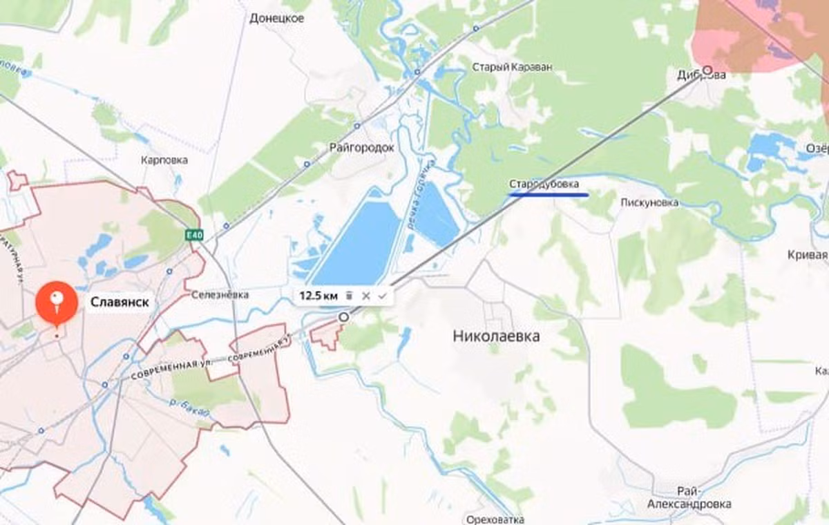 Với việc tiếp cận làng Dibrova, giúp cho RFAF tiếp cận thành phố Slovyansk từ phía đông bắc. như vậy đến ngày 1/12, khoảng cách từ các vị trí tiền phương của quân Nga đến ranh giới thành phố Slovyansk, hiện rút ngắn xuống chỉ còn khoảng 12,5 km.