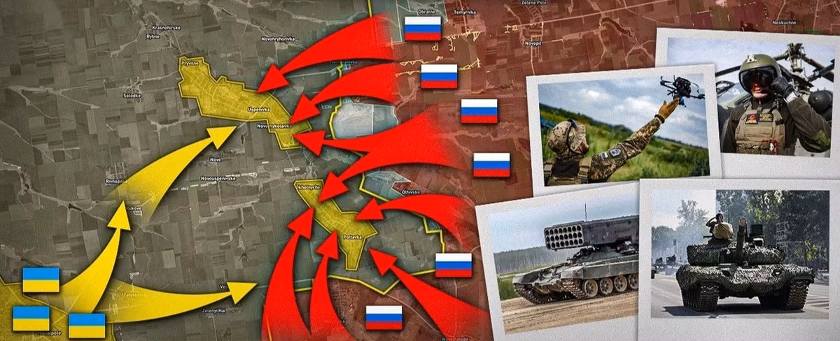 Trên hướng Nam Donetsk, Cụm Vostok RFAF đã chiếm được làng Berezovoe. Ngôi làng này không hề nhỏ, trước đây từng là trung tâm hậu cần cho mặt trận Ukraine. Giờ đây, khi đã bị quân Nga chiếm đóng, họ có thể sẽ biến nó thành một đầu cầu và trung tâm hậu cần quan trọng, hỗ trợ các cuộc tấn công tiếp theo về phía Pokrovskoye và Gulyaipol. Hơn nữa, giao tranh đã bắt đầu ở Gulyaipol, và rào chắn phía đông của nó, Poltavka, giờ đây đang bị quân Nga bao vây và dường như sắp sụp đổ.