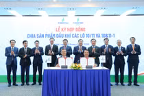 PETROVIETNAM ký hợp đồng chia sản phẩm dầu khí các Lô 10/11& 11-1 và hợp đồng mua bán khí, mỏ SƯ TỬ TRẮNG, giai đoạn 2B Lô 15-1