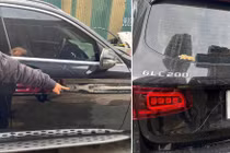 Điều tra vụ ô tô Mercedes GLC200 bị cào xước, bẻ gương, đập kính ở Hà Nội