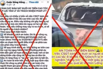 Cục CSGT cảnh báo tin giả về việc dừng xe để kiểm soát trên cao tốc