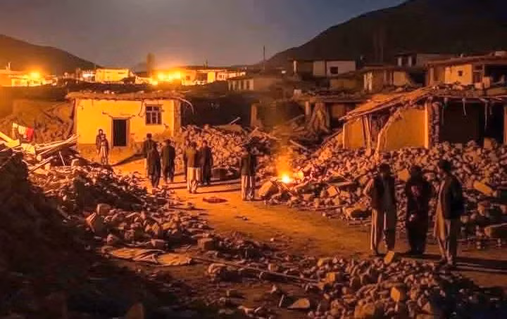 Người dân có thể cảm nhận rõ những cơn dư chấn mạnh ở thủ đô Kabul và khu vực giáp biên giới với Pakistan. Ảnh: Telegraph.