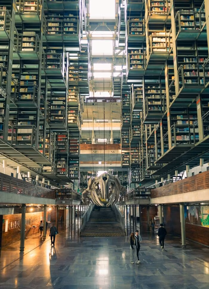 Biblioteca Vasconcelos là một thư viện công cộng lớn ở Mexico, được biết đến với kiến trúc độc đáo và bộ sưu tập sách phong phú.