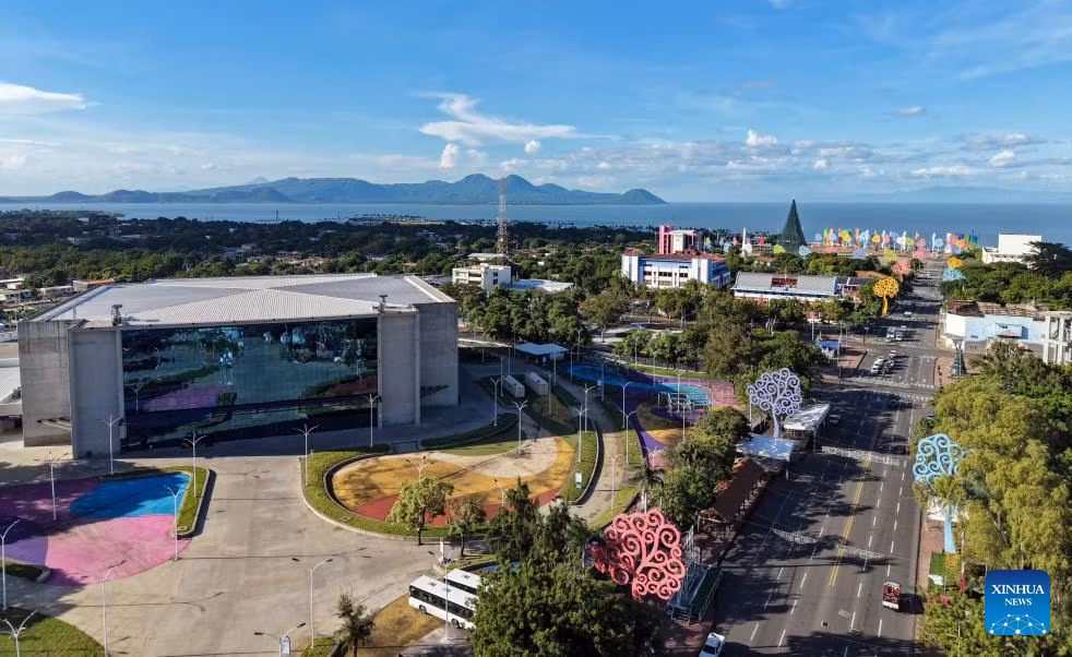 Managua là thủ đô và thành phố lớn nhất của Nicaragua. Bức ảnh chụp quang cảnh thành phố Managua bằng máy bay không người lái vào ngày 17/11/2025. (Nguồn ảnh: Xinhua News)