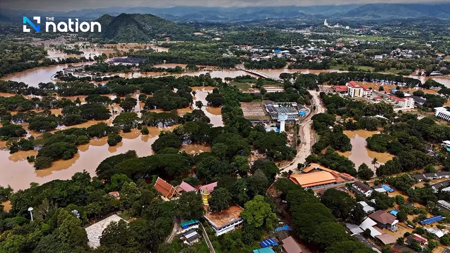 Tỉnh Songkhla ở miền Nam Thái Lan cũng bị lũ lụt nghiêm trọng, với hơn 465.000 người bị ảnh hưởng trong khoảng thời gian từ ngày 19 đến 23/11. Ảnh: The Nation.