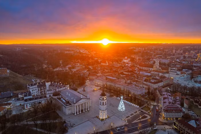 Phố cổ Vilnius.