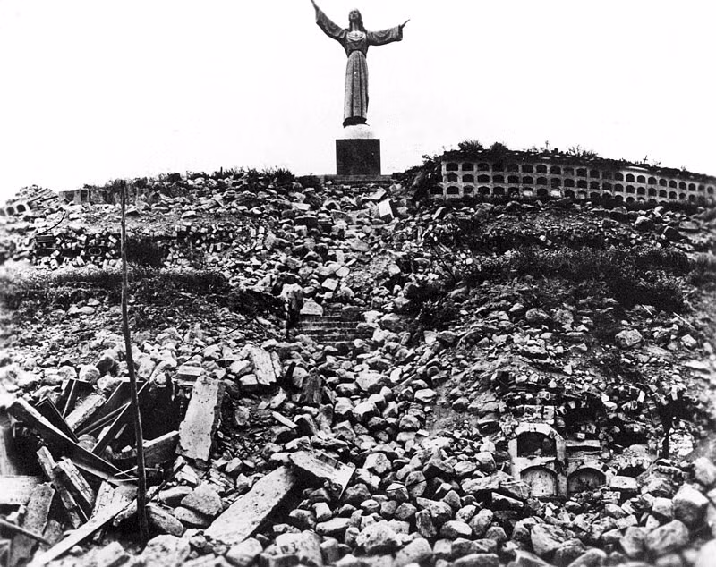 Trận động đất ở Peru xảy ra vào ngày 21/5/1970 đã khiến nhiều tòa nhà sụp đổ và khoảng 70.000 người thiệt mạng. Ảnh: Wikipedia.