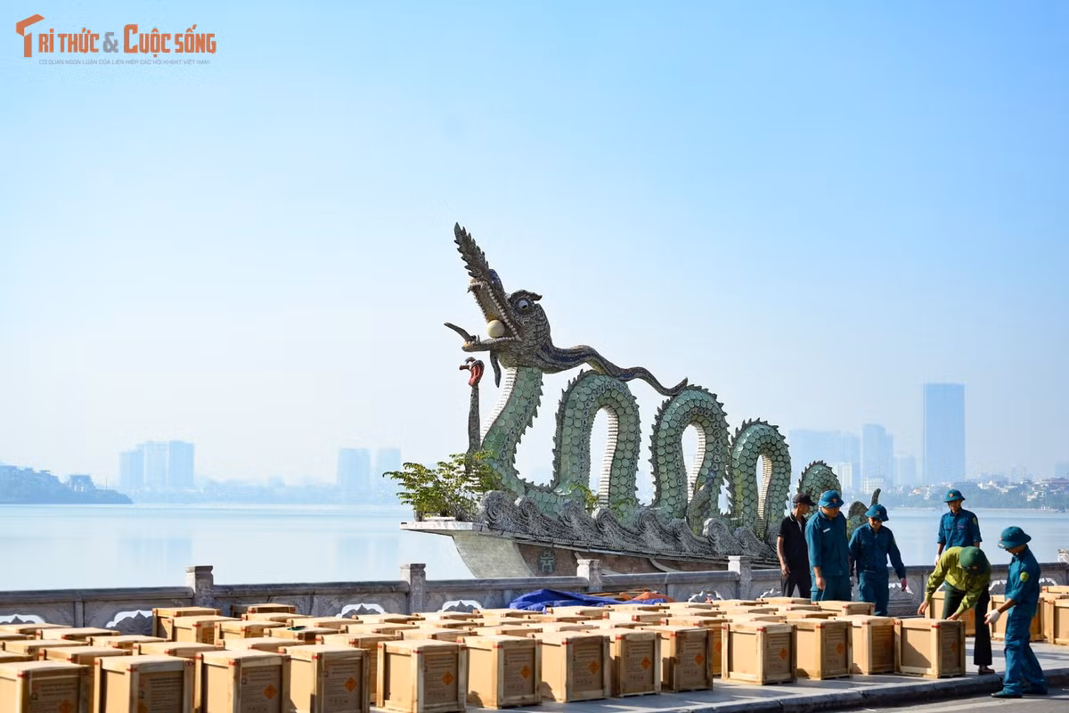 Tổng số pháo hoa nổ tầm cao là 3.700 quả. Trong đó, 2 trận địa tại phường Hoàn Kiếm mỗi trận địa 800 quả; 3 trận địa tại các phường Từ Liêm, Tây Hồ và Hai Bà Trưng mỗi trận địa 700 quả.