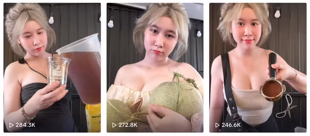 Sở hữu hàng trăm nghìn người theo dõi, "Trinh nước ép" là tài khoản TikTok nổi bật với những video hướng dẫn pha chế đồ uống.