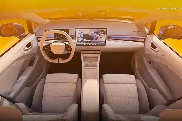 Bên trong khoang lái, hệ thống giải trí trung tâm được phát triển cùng với Oppo, cho phép người dùng điều khiển nội dung điện thoại trực tiếp trên màn hình xe.
