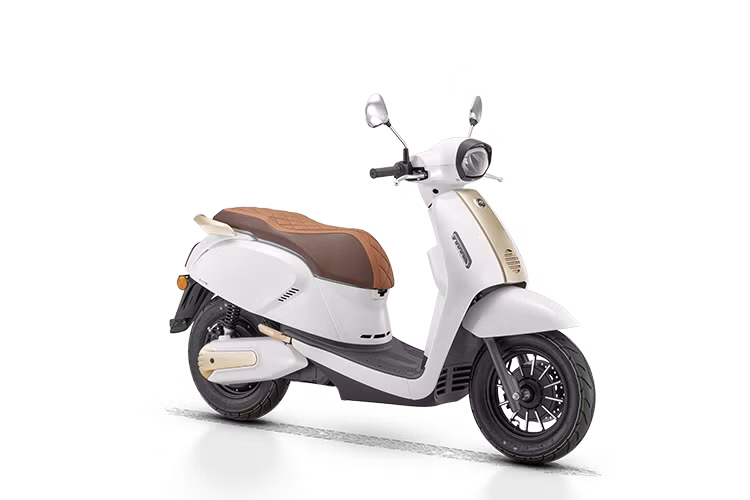 E-LTR là sản phẩm xe máy điện đầu tiên của QJMotor được giới thiệu tại thị trường Malaysia, mang thiết kế cổ điển đặc trưng của châu Âu và có hai lựa chọn màu sắc: Xanh Đậm và Trắng.