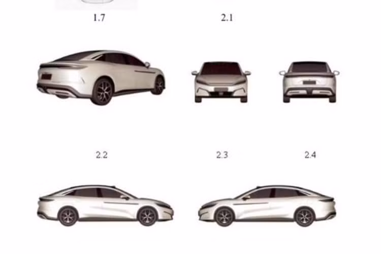 Mẫu sedan điện BYD Han EV thế hệ mới vừa chính thức xuất hiện trong bảng đăng ký bảo hộ kiểu dáng công nghiệp tại Việt Nam, đánh dấu sự hiện diện của phiên bản tích hợp công nghệ sạc siêu nhanh Flash hàng đầu thế giới hiện nay.