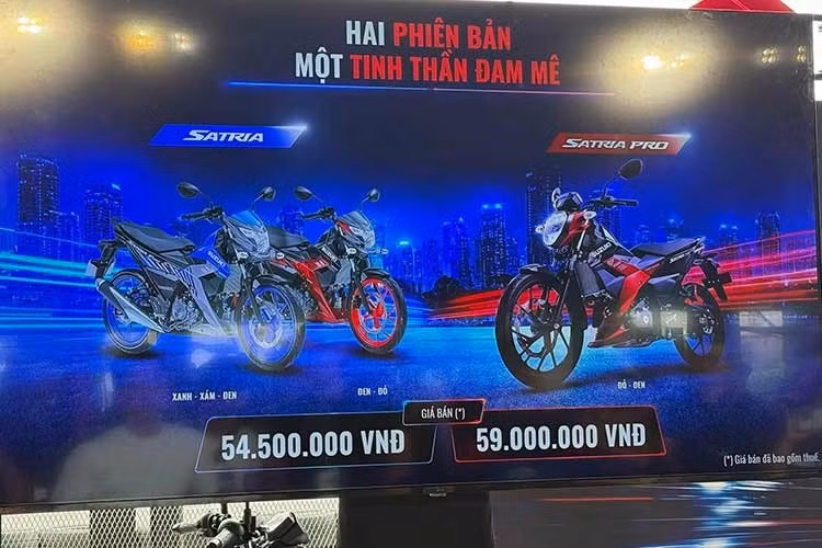 Suzuki Việt Nam cho biết mẫu xe Suzuki Satria F150 phiên bản 2026 sở hữu trọng lượng khoảng 112kg, thuộc nhóm nhẹ trong phân khúc underbone 150cc, giúp xe có khả năng tăng tốc nhanh và linh hoạt trong điều kiện vận hành đô thị.