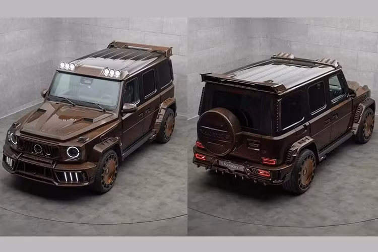 Mansory gần đây đã mở rộng dòng xe Linea D'Arabo của mình với chiếc Mercedes-AMG G63, và kết quả cuối cùng gây nhiều tranh cãi như người ta mong đợi. Tiếp nối ngay sau chiếc Rolls-Royce Cullinan Series II độ ra mắt nửa năm trước, chiếc Mercedes-AMG G63 độ này sở hữu lớp sơn tùy chỉnh màu nâu đậm cùng các họa tiết, khiến không ít người nghĩ đến da báo.