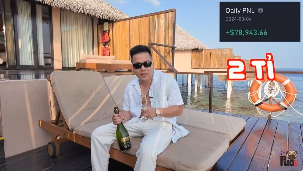 Trong vlog này, anh chàng quê Nha Trang cũng hé lộ về số tiền có thể kiếm được từ YouTube. Tuy nhiên, anh không công bố con số cụ thể mà chỉ đề cập đến số tiền nhận được từ lượt view tại các quốc gia khác nhau.