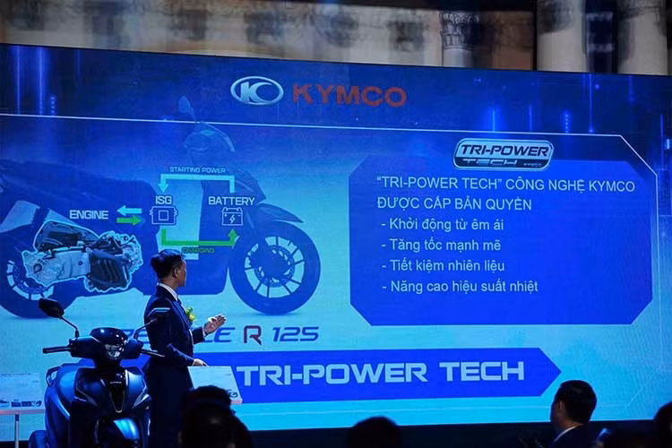 Điểm nhấn đáng chú ý nhất của People R 125 là động cơ 125cc, xi-lanh đơn 4 kỳ, làm mát bằng chất lỏng, 4 van SOHC được trang bị hệ thống hybrid nhẹ Tri-Power. Với hệ thống này, một mô-tơ điện nhỏ sẽ đồng thời đóng vai trò là bộ đề kiêm máy phát và nguồn động lực hỗ trợ cho máy xăng khi tăng tốc.