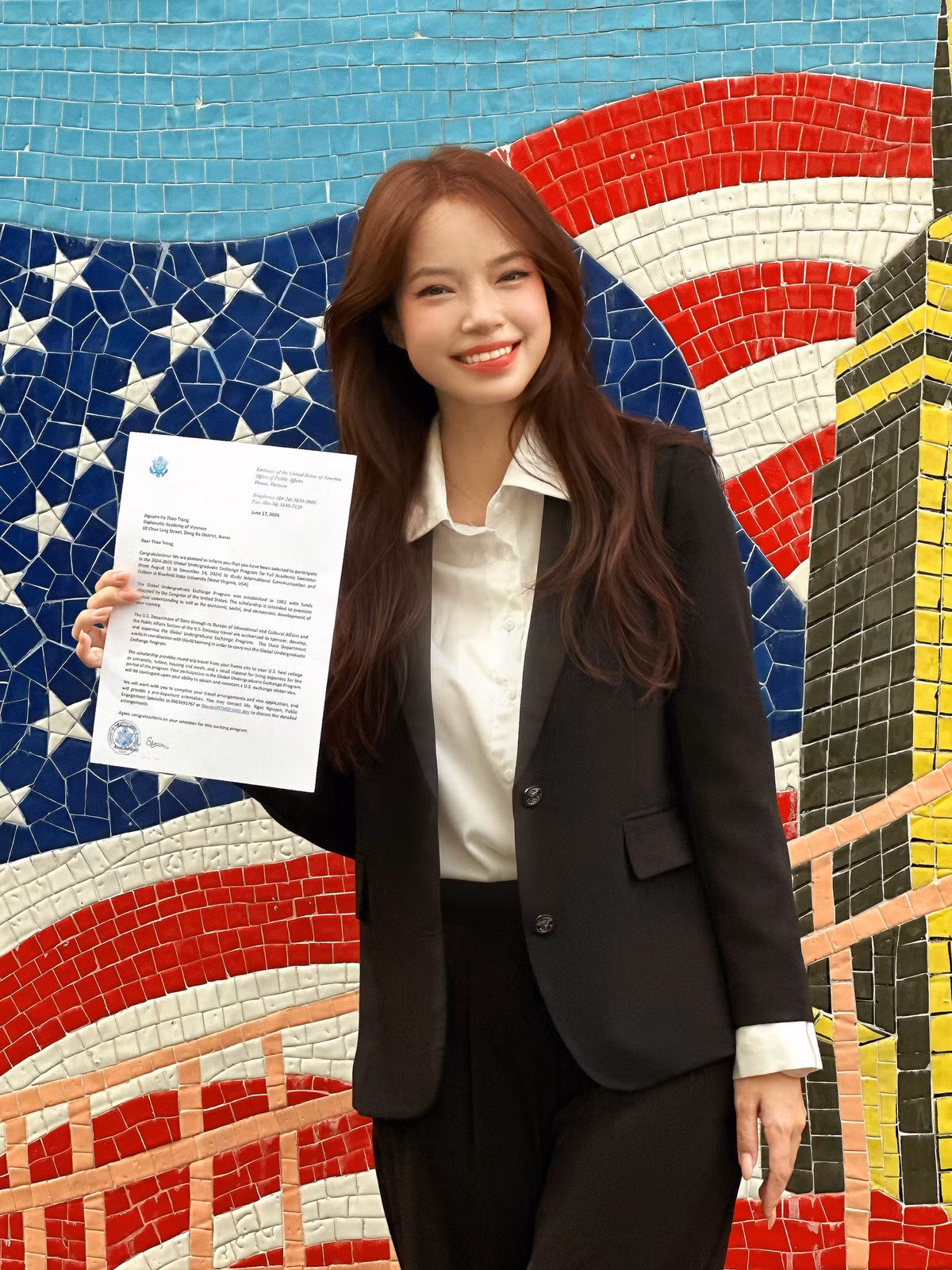 Thảo Trang hiện là sinh viên trường Học viện Ngoại giao (Hà Nội). Dù còn rất trẻ nhưng kinh nghiệm của cô nàng lại khiến nhiều người phải bất ngờ.