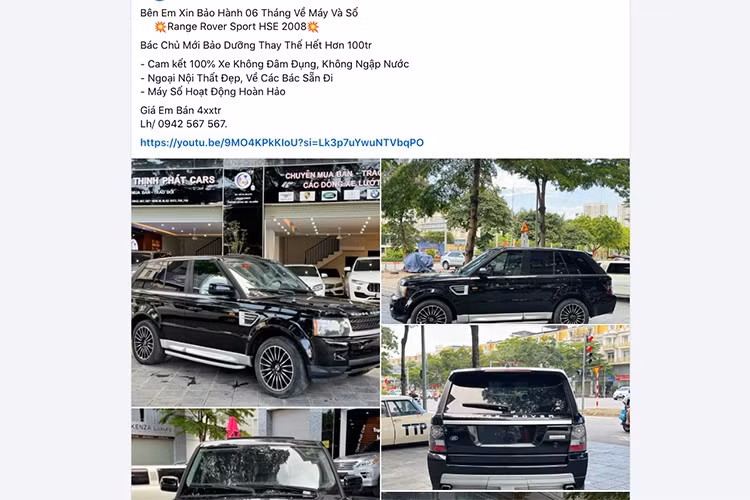 Bài đăng chào bán xe Range Rover HSE nhận được sự quan tâm của nhiều người. Đại đa số đều đánh giá mức giá mà người bán đề xuất là rẻ và tiếc nuối về một chiếc xe sang tiền tỷ, nay xuống giá ngang xe cỏ.