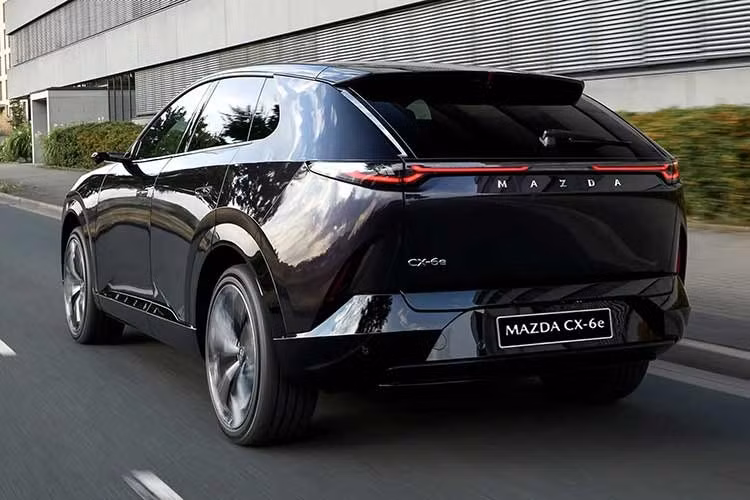 Mazda CX-6e sử dụng một mô-tơ điện đặt phía sau, công suất 258 mã lực, mô-men xoắn cực đại 290 Nm và bộ pin lithium-ion LFP dung lượng 77,9 kWh. Xe có khả năng tăng tốc 0-100 km/h trong 7,9 giây, tốc độ tối đa 185 km/h. Với bản Premium, phạm vi hoạt động đạt 555 km theo tiêu chuẩn NEDC. Trong khi đó, bản Premium Sport có tầm hoạt động 524 km.