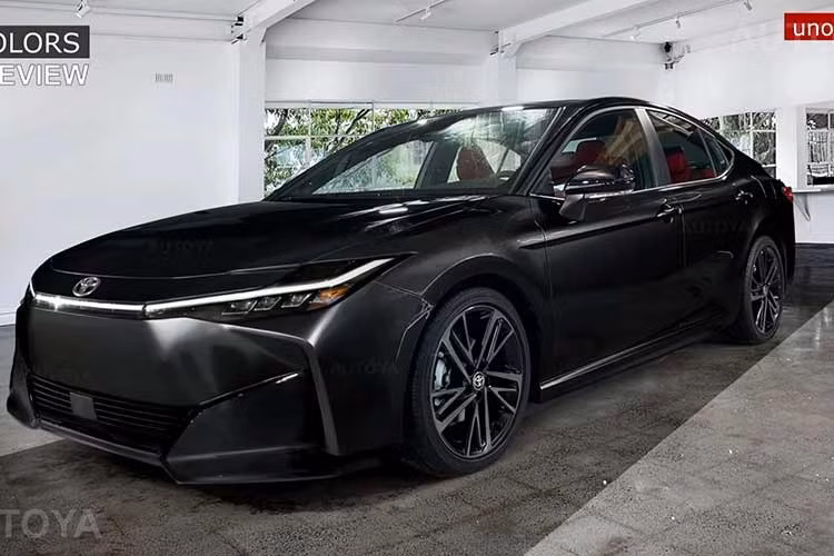 Hai bên thên xe của Toyota Camry thế hệ mới là các dải đèn bố trí theo chiều dọc, góp phần tạo diện mạo hiện đại nhưng vẫn tương đối điềm đạm cho mẫu sedan.