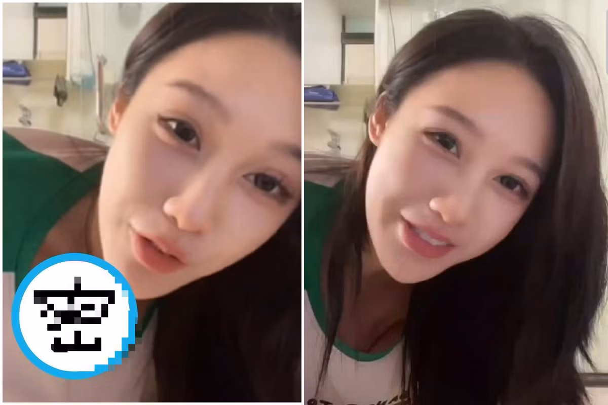 Tuy nhiên, thay vì giữ hình ảnh trong sáng như nhiều gái xinh khác khác, Chu Bạc Lâm lại liên tục cúi thấp người, kéo cổ áo xuống và hướng về ống kính, để lộ rõ vòng một mà không mặc nội y.