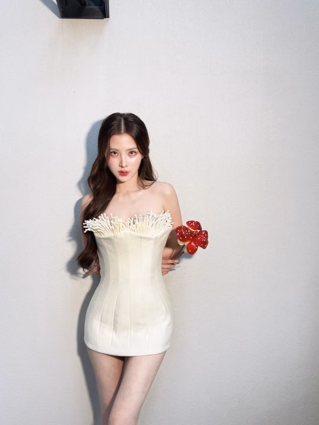Về nhan sắc, Baifern Pimchanok tiếp tục chứng minh danh xưng “vẻ đẹp không tuổi” của mình. Làn da trắng mịn, căng bóng, đường nét gương mặt hài hòa cùng đôi mắt to tròn, long lanh giúp nữ diễn viên luôn nổi bật dù trang điểm theo phong cách nhẹ nhàng.