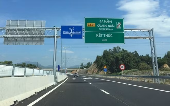 Cao tốc Đà Nẵng - Quảng Ngãi. Ảnh: BXD.