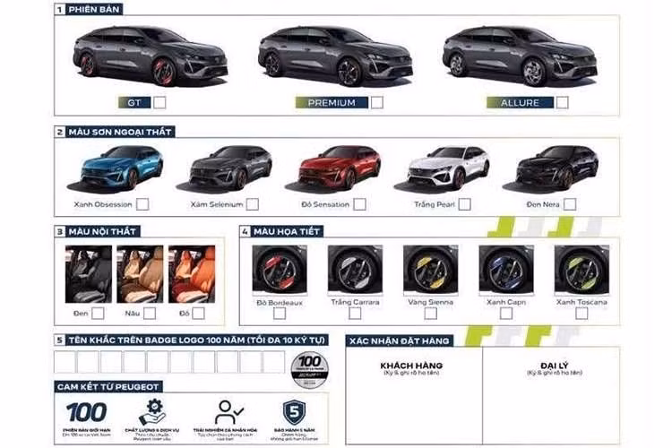 Peugeot 408 Sport Edition tại Việt Nam sẽ bán ra với 3 bản trang bị, bao gồm Allure, Premium và GT. Mức giá của 3 bản đặc biệt này lần lượt là 1,039 tỷ, 1,139 tỷ và 1,289 tỷ đồng.
