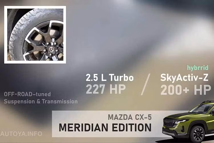 Mẫu xe SUV Mazda CX-5 thế hệ thứ ba được nâng cấp toàn diện từ ngoại hình đến nội thất, đi kèm hệ truyền động SkyActiv-G 2.5L mạnh 187 mã lực, hộp số tự động 6 cấp và hệ dẫn động AWD tiêu chuẩn.