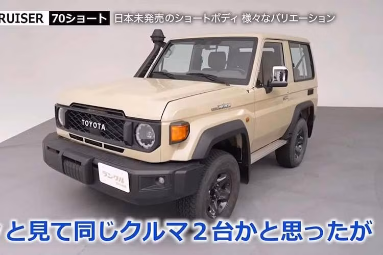 Thế hệ 70 Series của Toyota Land Cruiser đã tồn tại gần như không thay đổi trong hơn bốn thập kỷ qua. Mẫu xe địa hình cổ điển này đã trở lại vào năm 2024 với một bản nâng cấp toàn diện, tuy nhiên đa phần các thị trường chỉ có các phiên bản trục cơ sở dài với kiểu thân xe wagon 5 cửa, bán tải cabin đơn hoặc cabin kép.