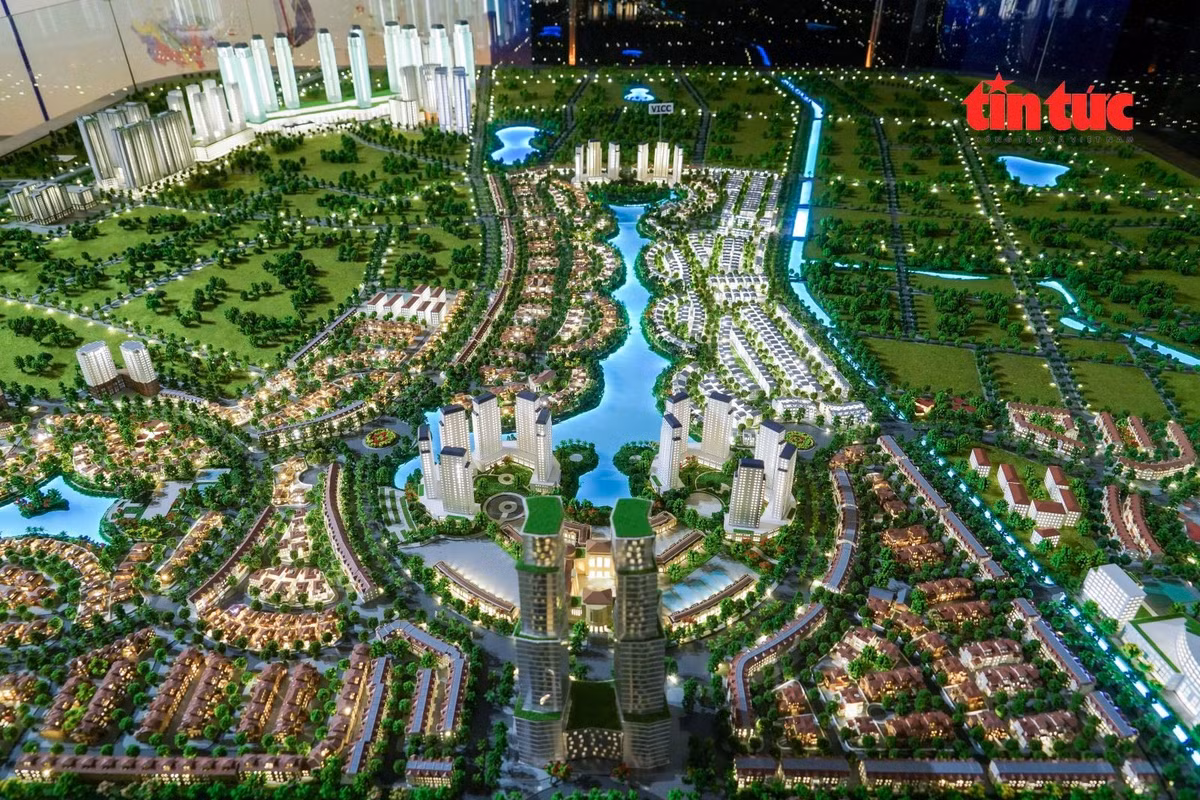 Hệ thống sa bàn cập nhật đầy đủ các nội dung chỉ giới mới của đồ án 100 năm.