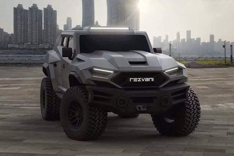 Rezvani vừa cho ra mắt chiếc Tank 2026 mới. Nếu bạn nghĩ các phiên bản trước đã quá xuất sắc rồi, thì hãy xem con quái vật có thể đi đến bất cứ đâu này. 511.985 đô la là mức giá cao nhất mà Rezvani có thể đáp ứng, và tất cả bắt đầu từ mức giá cơ bản chỉ từ 175.000 đô la, tương đương 4,6 tỷ đồng. Đó là 330.000 đô la tiền tùy chọn, gần gấp đôi so với giá khởi điểm.