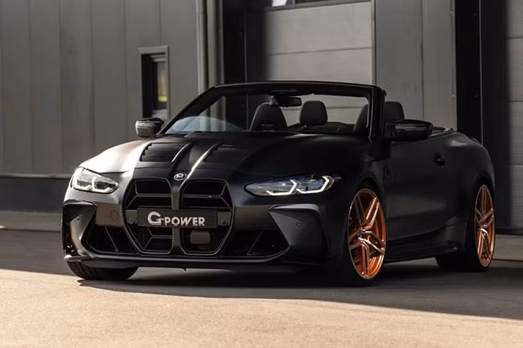 G-Power đã chứng minh rằng các gói độ có thể mang lại hiệu suất vượt trội hơn siêu xe nhưng số tiền bỏ ra không đáng kể. BMW M4 Competition Convertible là chiếc xe mạnh mẽ và trở thành "quái vật" sức mạnh khi bổ sung gói G4M Bi-Turbo Convertible.