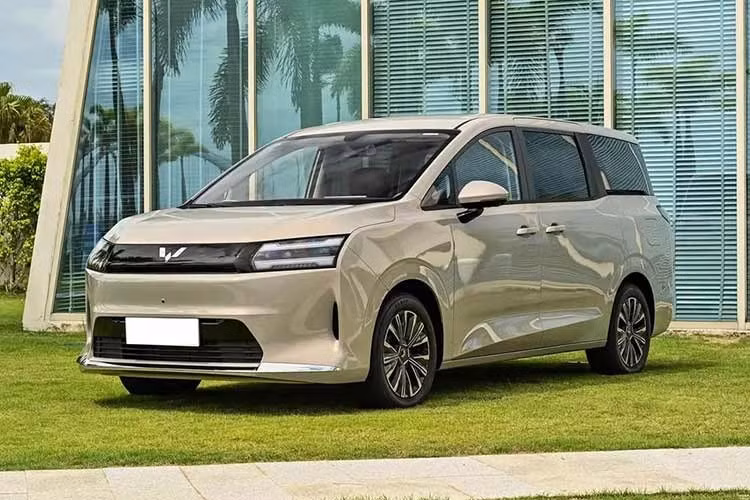 Nexus thể hiện ngôn ngữ thiết kế mới của Wuling với lưới tản nhiệt dạng lưới cỡ lớn và sơn đen, hai bên là cụm đèn pha mỏng hẹp, tạo nên phần đầu xe khá tinh tế. Thiết kế cửa trượt với ray ẩn dưới đường viền cửa sổ giúp tăng tính thẩm mỹ cho phần thân xe khi nhìn ngang. Xe sở hữ mâm 17 inch, lốp có kích thước 215/55R17 và các cột sơn đen, tạo hiệu ứng nóc lơ lửng.