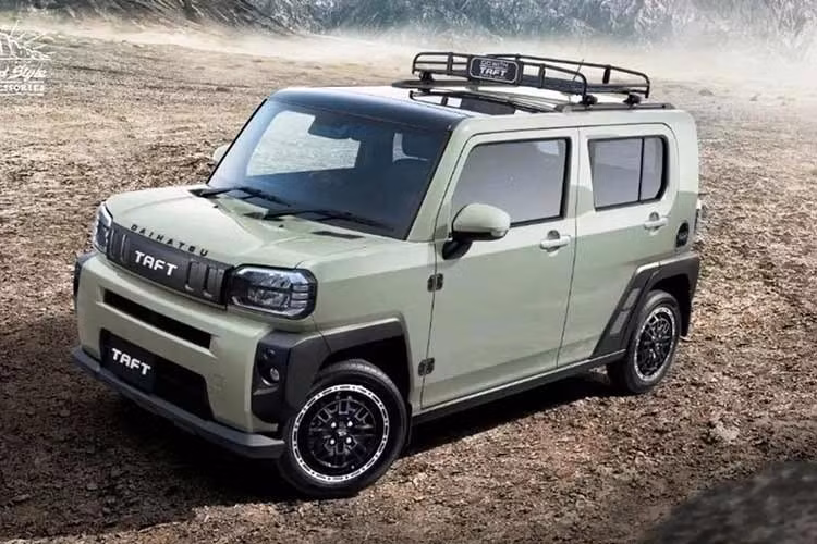 Daihatsu Taft 2027 phiên bản cao cấp nhất Active Mode với động cơ tăng áp và hệ dẫn động bốn bánh có giá 1.930.500 yên (khoảng 11.900 USD - tương đương hơn 312 triệu đồng).