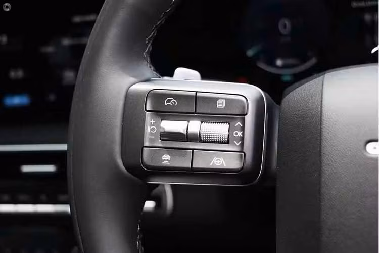 Xe sử dụng hai màn hình kích thước 12,3 inch, đảm nhiệm chức năng hiển thị thông tin vận hành và phục vụ nhu cầu giải trí. Người dùng có thể kết nối điện thoại với Apple CarPlay hoặc Android Auto mà không cần dây cáp. Hyundai cung cấp tùy chọn ghế "Relaxation" cho hai hàng ghế đầu, cho phép lưng ghế hạ thấp và phần đệm đỡ chân mở rộng tương tự ghế hạng thương gia.