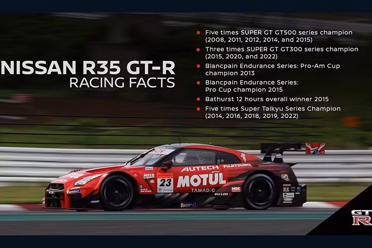 Năm mẫu 2015, GT-R phiên bản Nismo ra mắt với định hướng tập trung vào đường đua, với hệ thống treo nâng cấp, giảm xóc và độ cứng lò xo được tinh chỉnh, phanh cải tiến, hệ thống lái được điều chỉnh và bộ mâm 20 inch.