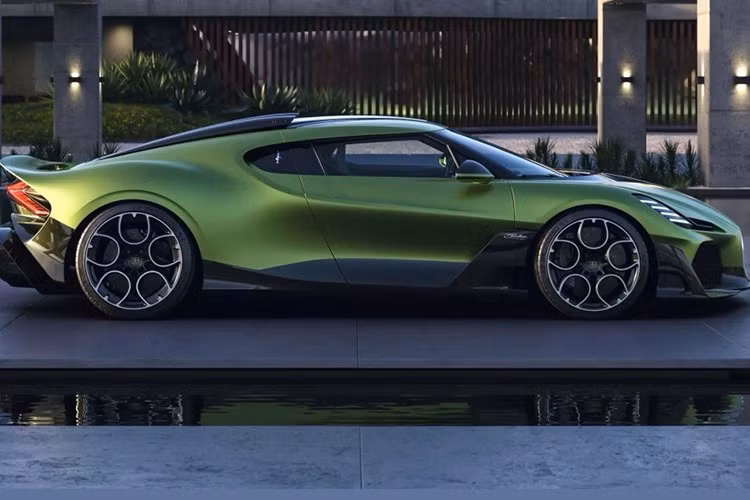 Điều đó đã dẫn tới mẫu hypercar mới Bugatti Brouillard về cơ bản có thể coi như phiên bản coupe của chiếc W16 Mistral, chia sẻ khung bằng carbon và động cơ W16 từ Chiron.