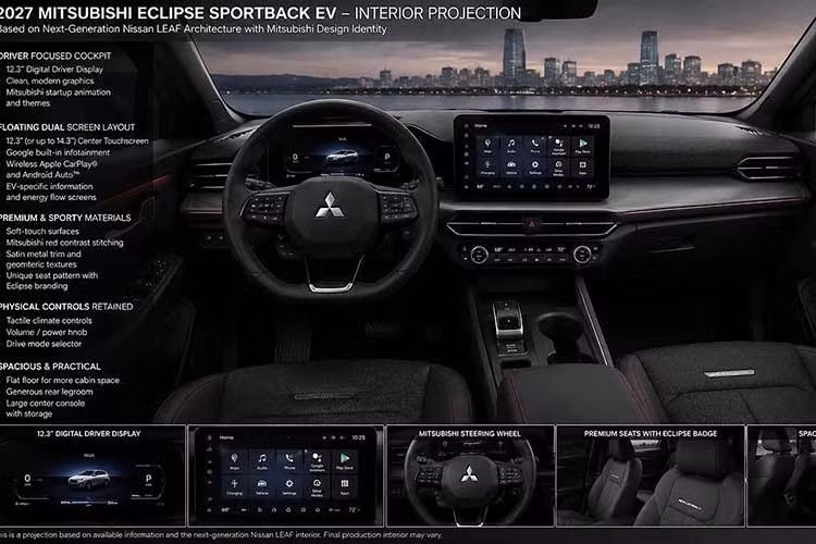 Hiện vẫn chưa rõ liệu mẫu xe điện của Mitsubishi có được trang bị trần kính toàn cảnh với công nghệ điện sắc có khả năng điều chỉnh độ tối và hệ thống âm thanh Bose Personal với loa tích hợp trong tựa đầu ghế hay không.