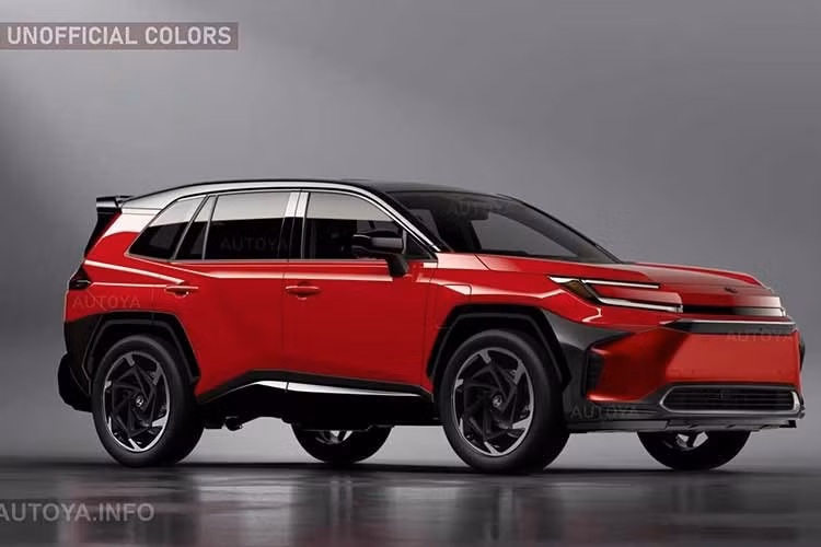 Theo đó, thiết kế của Toyota RAV4 Electric 2027 mới được mô phỏng như sự kết hợp giữa phong cách mạnh mẽ của RAV4 Hybrid/PHEV hiện tại và những đường nét hiện đại, táo bạo từ dòng xe điện bZ của Toyota.