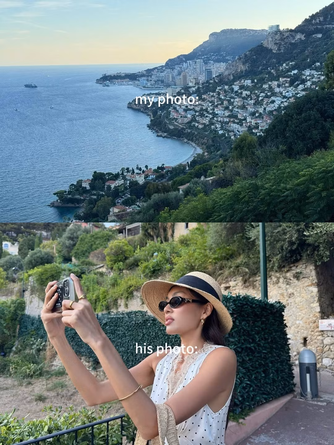 Trong bài đăng, Thảo Nhi Lê viết dòng trạng thái: "Euro trip through his eyes" (dịch: Chuyến đi châu Âu trong mắt anh ấy).
